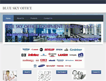 Tablet Screenshot of blueskyoffice.com